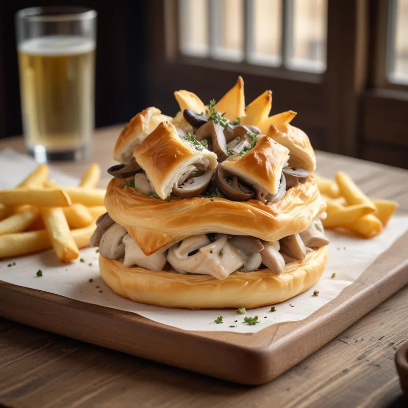 Vol-au-vent de poulet fermier